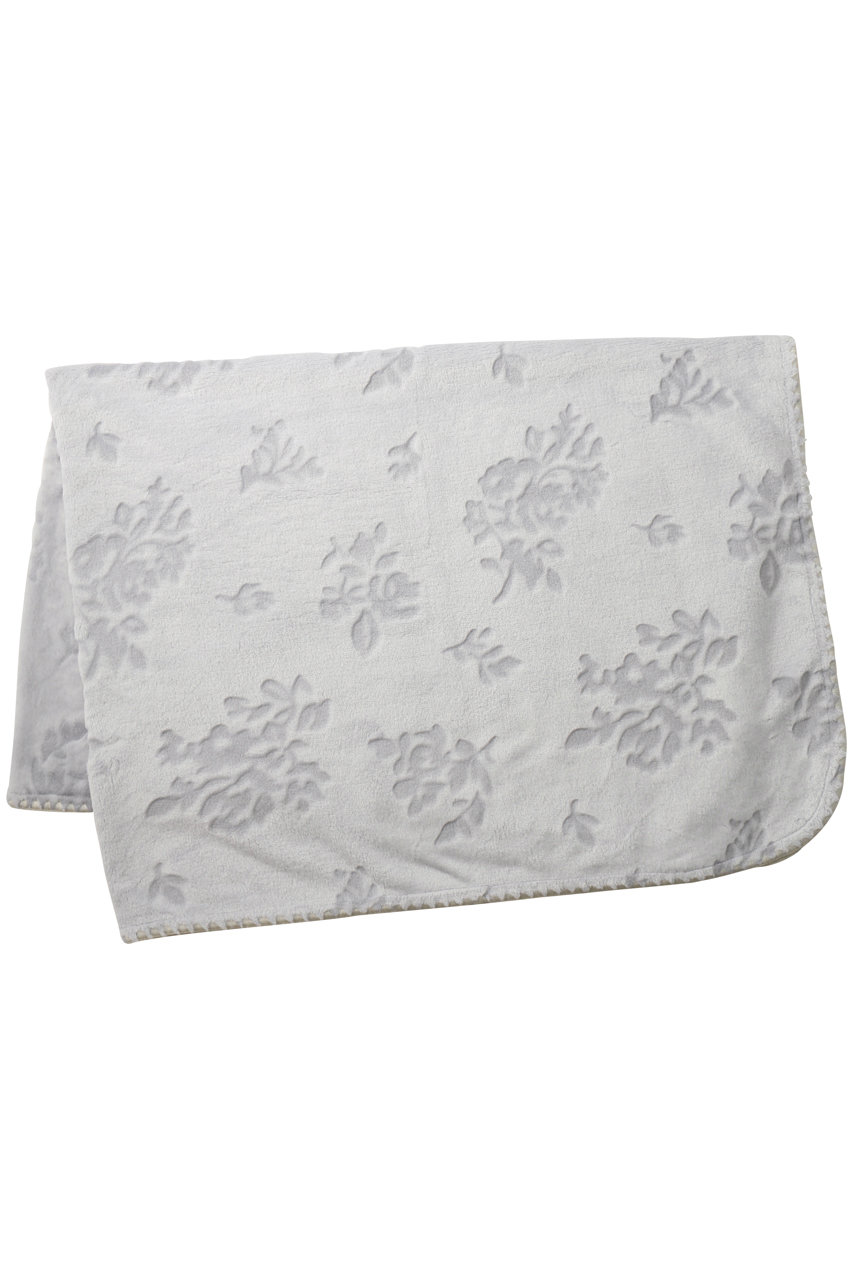 キッドブルー/KID BLUEの25シャギーブーケブランケット(ライトグレー/KGCW358)