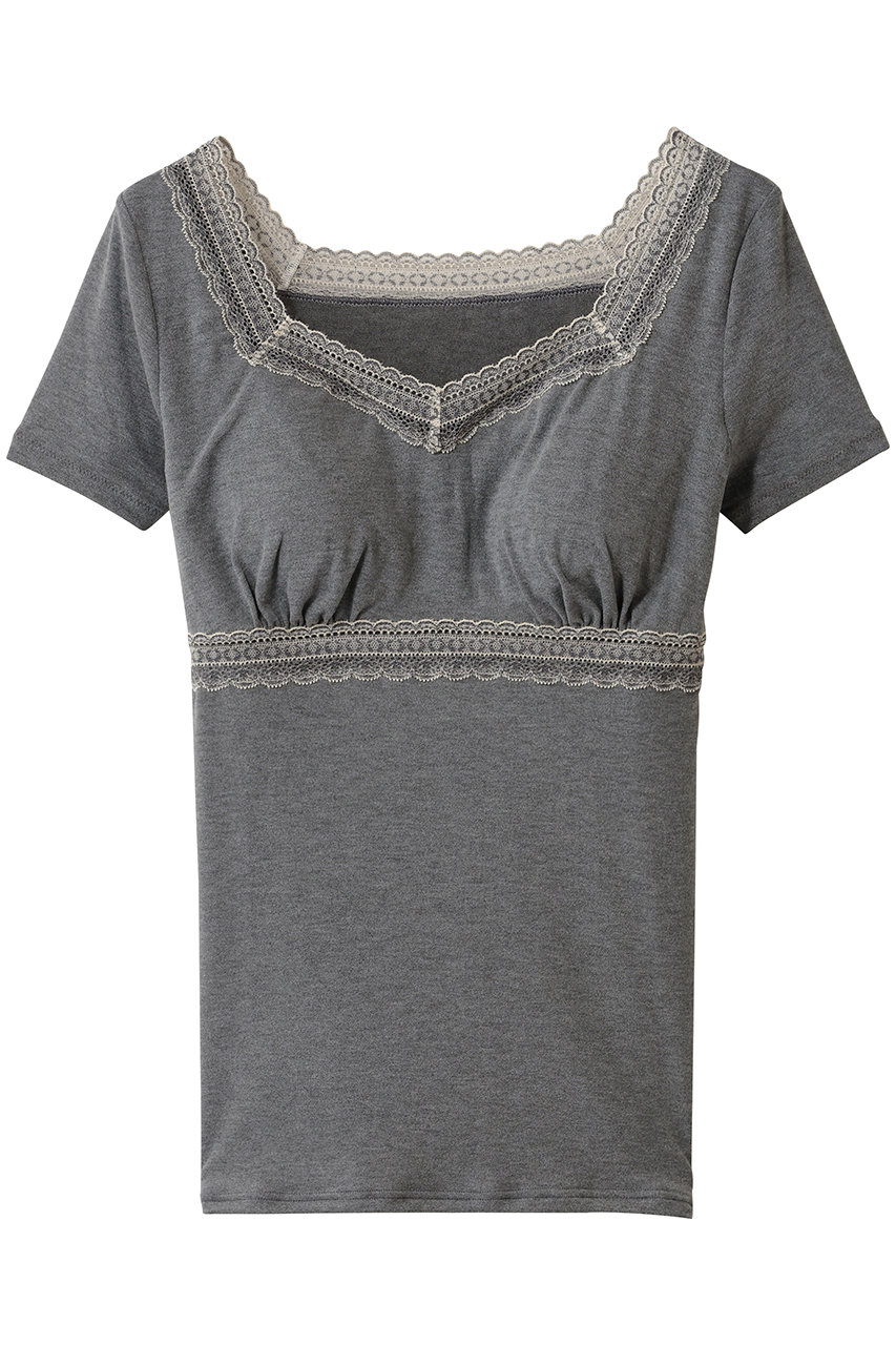 キッドブルー/KID BLUEの24起毛ローゲージベア天カップ付半袖(グレー/KIAC146)