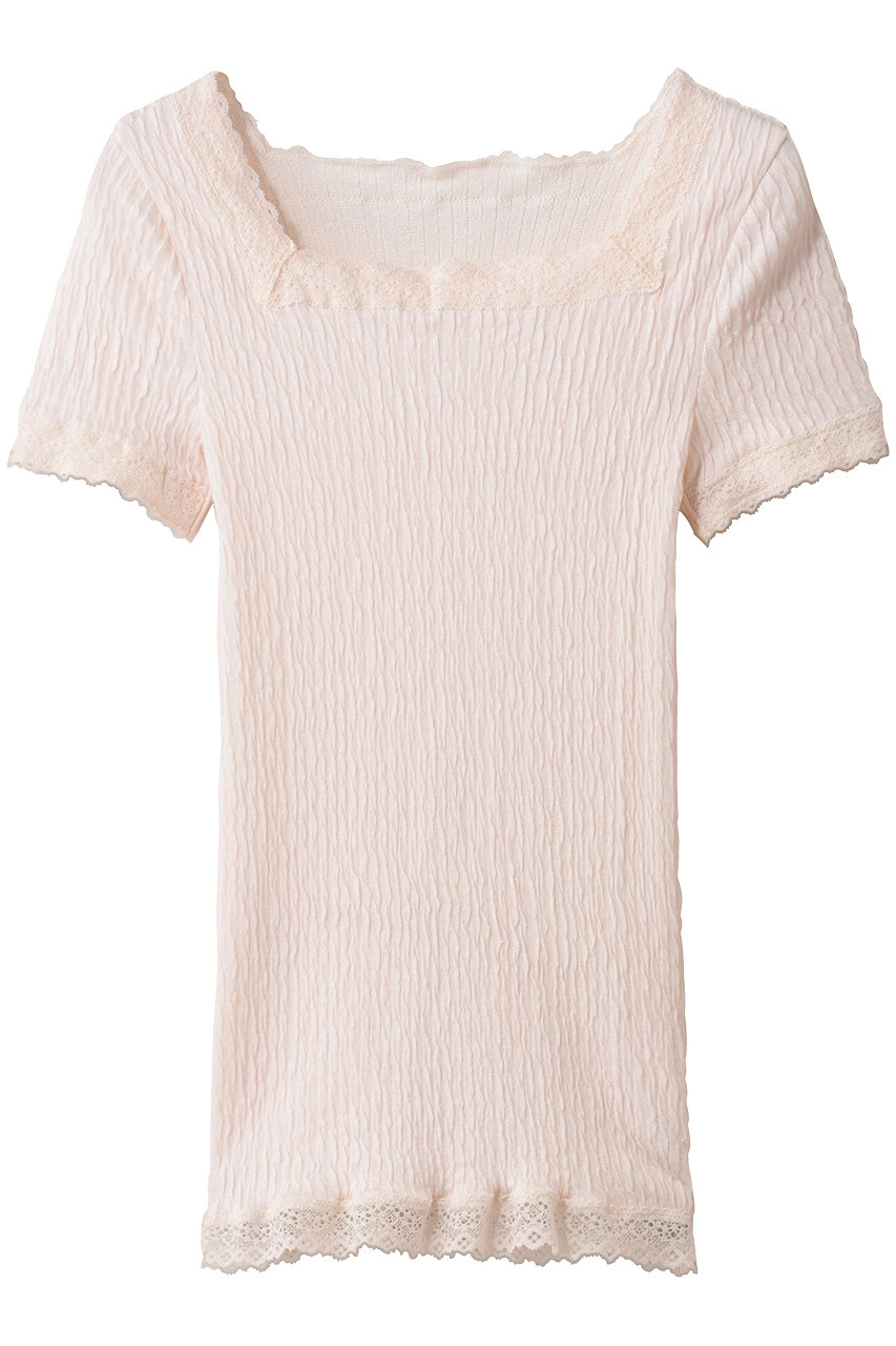 キッドブルー/KID BLUEの25裏綿接結半袖インナー(ピンク/KICC155)