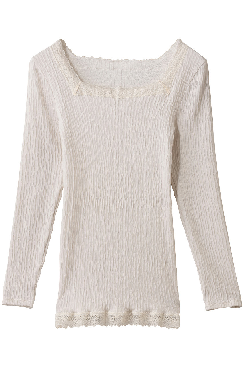 キッドブルー/KID BLUEの25裏綿接結長袖インナー(ライトグレー/KICC355)