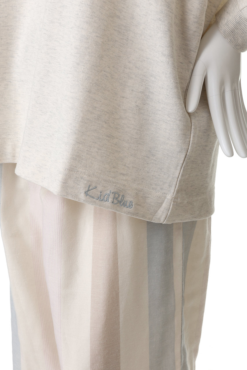 KID BLUE(キッドブルー)｜26Wガーゼストライプパジャマ/ピンク の通販