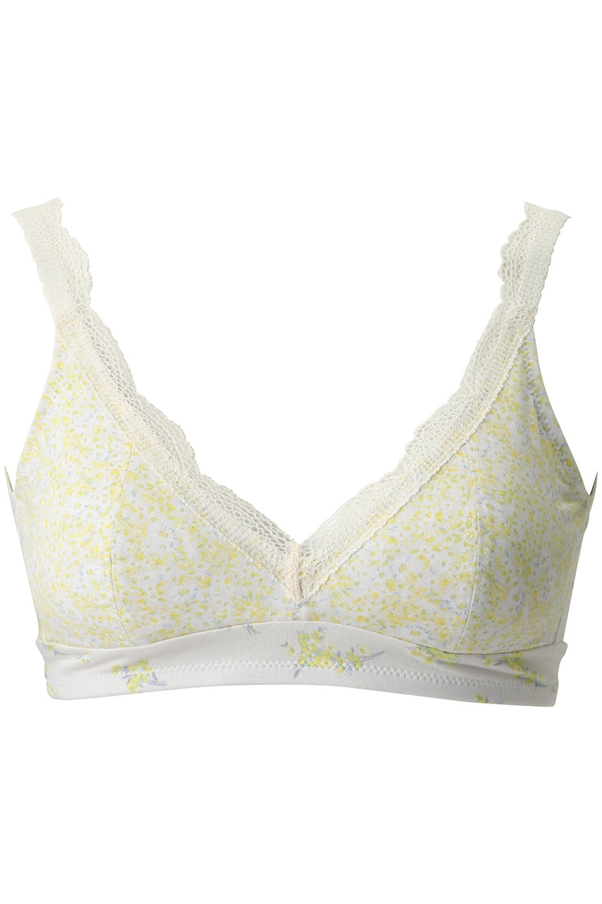 キッドブルー/KID BLUEの26ブリティッシュブーケカップブラ(イエロー/KIDA311)