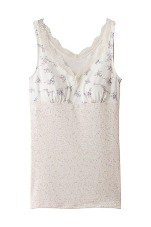 キッドブルー/KID BLUEの26ブリティッシュブーケカップ付キャミ