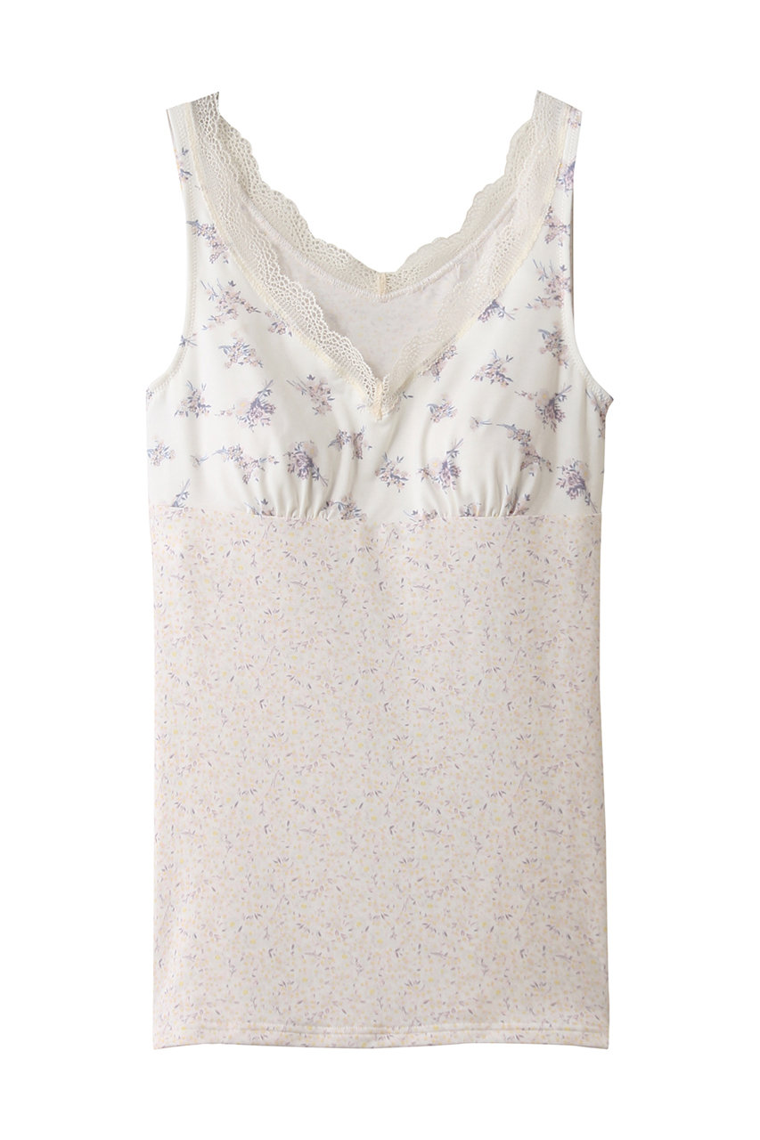 キッドブルー/KID BLUEの26ブリティッシュブーケカップ付キャミ(ピンク/KIDB111)