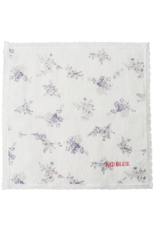 キッドブルー/KID BLUEの26タオルブリティッシュブーケハンカチ(149900/149903)