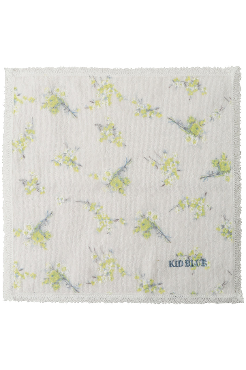 キッドブルー/KID BLUEの26タオルブリティッシュブーケハンカチ(イエロー/KGDU124)