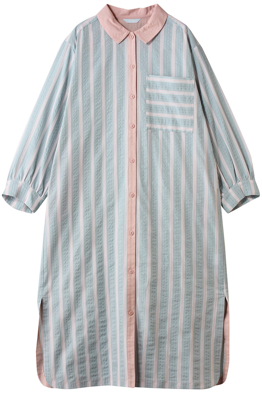 キッドブルー/KID BLUEのオーガニックコットンからみ織りナイティ(ユーカリ/KNDL519)