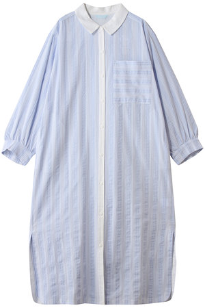 キッドブルー/KID BLUEのオーガニックコットンからみ織りナイティ(111000/111003)