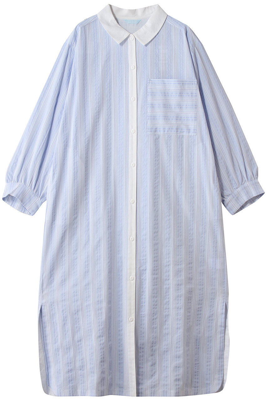 キッドブルー/KID BLUEのオーガニックコットンからみ織りナイティ(ラベンダー/KNDL519)