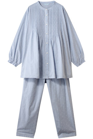 キッドブルー/KID BLUEの26ドビードットシャンブレーパジャマ(111000/111001)