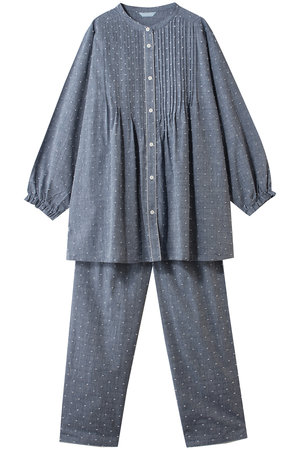 キッドブルー/KID BLUEの26ドビードットシャンブレーパジャマ(111000/111001)