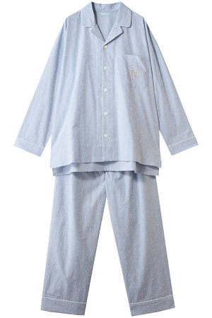 キッドブルー/KID BLUEの26ドビードットシャンブレーパジャマ(111000/111001)