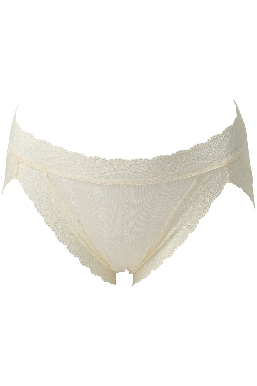 キッドブルー/KID BLUEの26コットンリブJQショーツ(アイボリー/KIDH118)