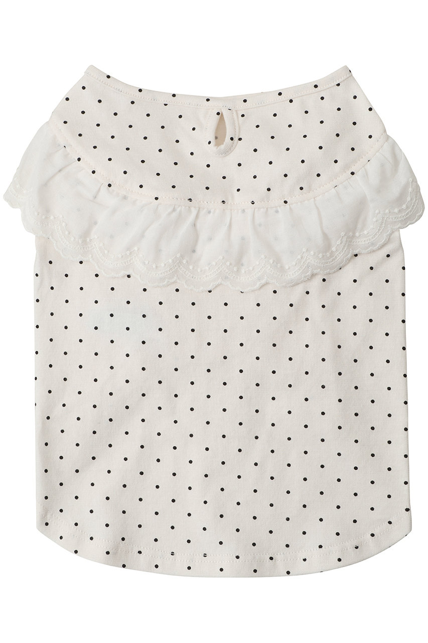 キッドブルー/KID BLUEの26ドットエンブレースドッグウエア(アイボリー/KGDW129)