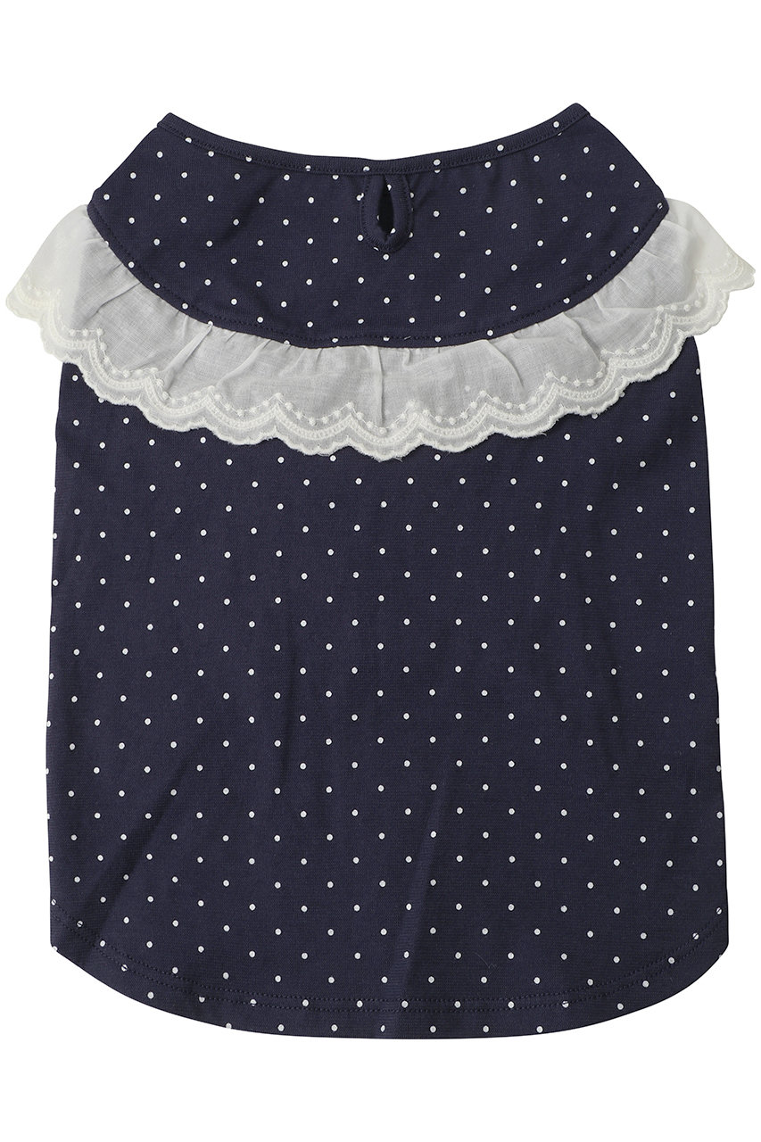 キッドブルー/KID BLUEの26ドットエンブレースドッグウエア(ネイビー/KGDW129)