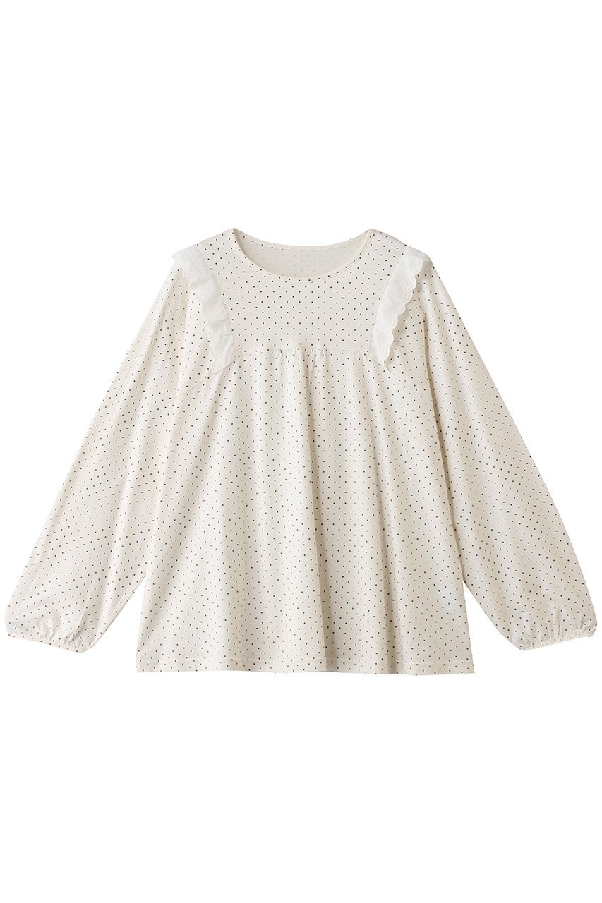 キッドブルー/KID BLUEの26ドットエンブレーストップス(アイボリー/KRDN529)