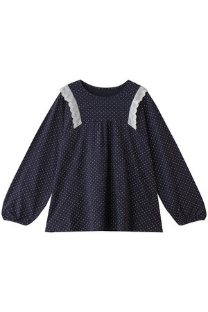 キッドブルー/KID BLUEの26ドットエンブレーストップス(111000/111001)