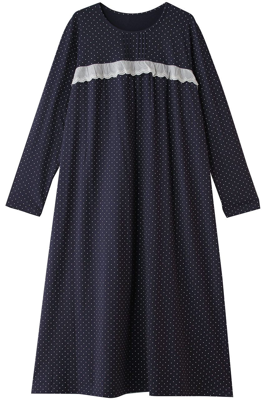 キッドブルー/KID BLUEの26ドットエンブレースワンピース(ネイビー/KRDR529)