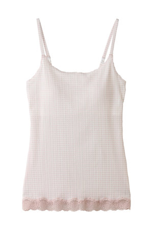 キッドブルー/KID BLUEの26ギンガムシアーチェックカップ付キャミ(160200/160201)