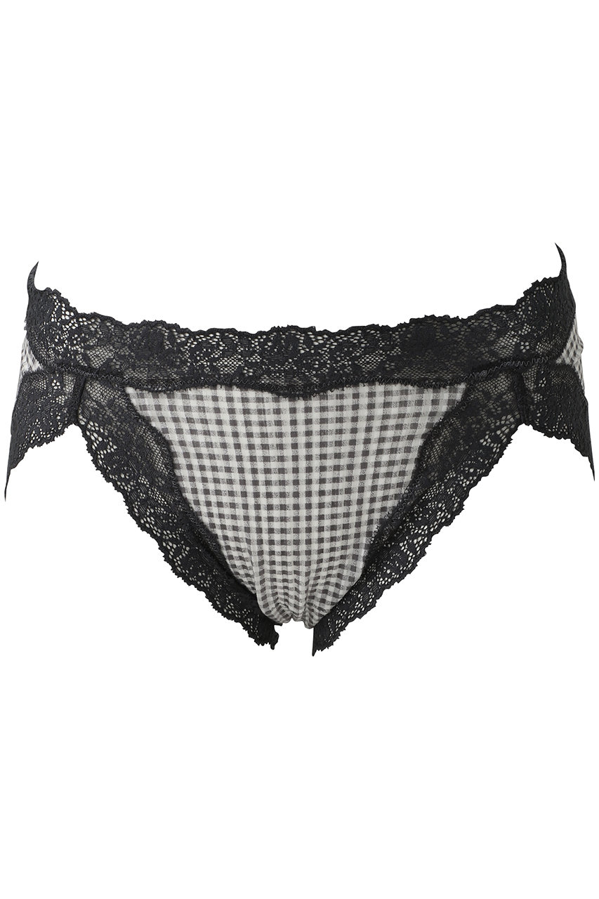 キッドブルー/KID BLUEの26ギンガムシアーチェックショーツ(チャコール/KIDH126)