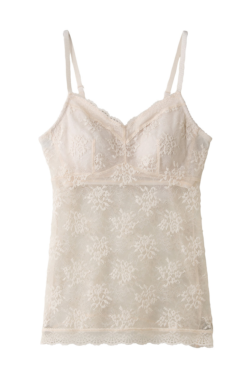 キッドブルー/KID BLUEの26ローズレースカップ付キャミ(ピンクベージュ/KIDB165)