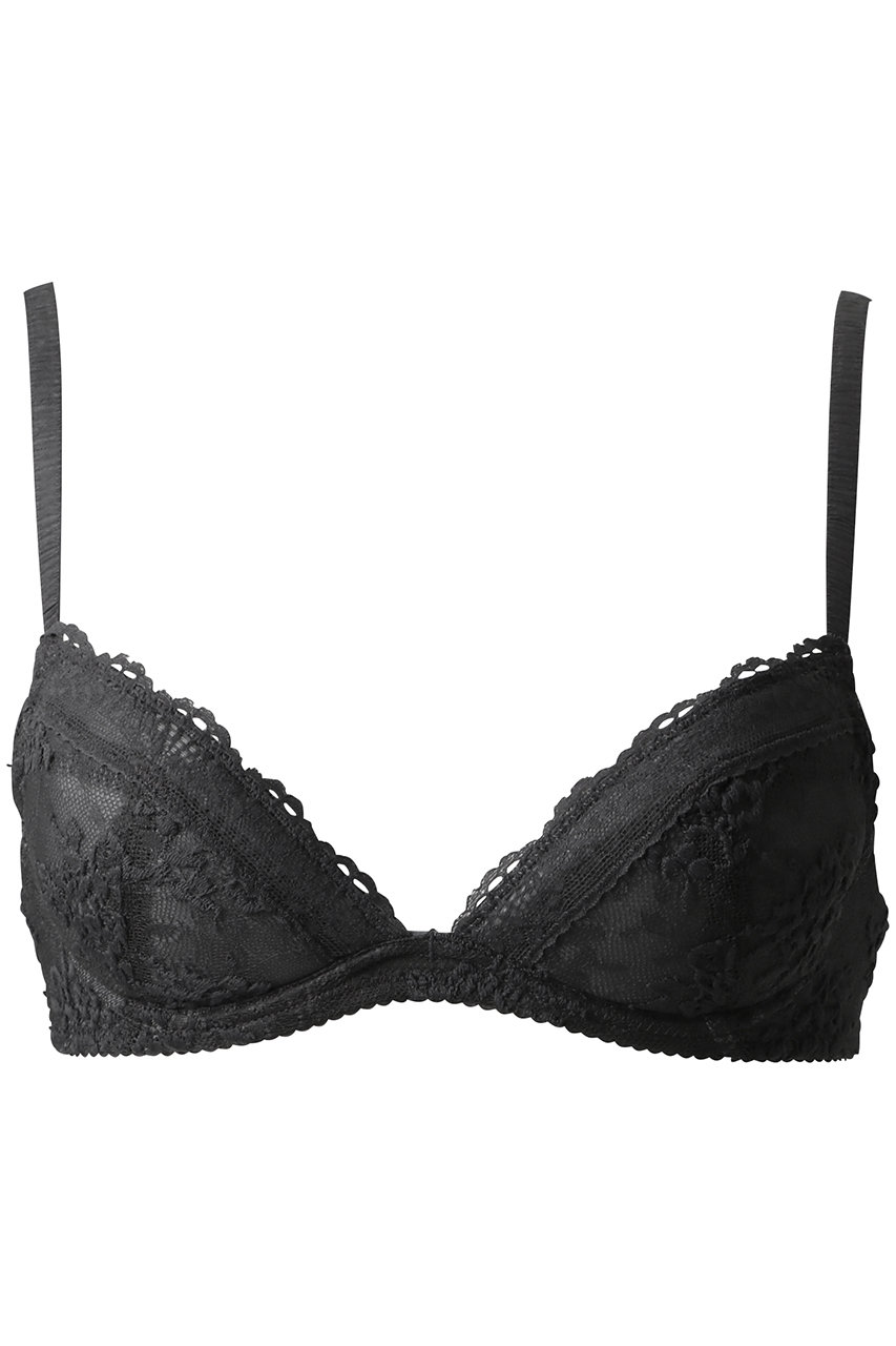 キッドブルー/KID BLUEの26ローズレースブラジャー(チャコール/KIDA165)