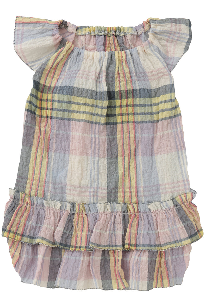 キッドブルー/KID BLUEの26シャーリングチェックドッグウエア(マルチ/KGDW142)