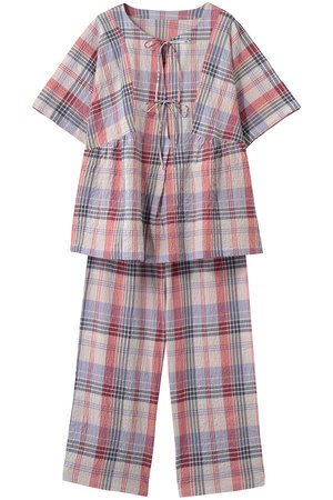 キッドブルー/KID BLUEの26シャーリングチェックパジャマ(111000/111001)