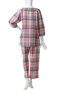 26シャーリングチェックパジャマ キッドブルー/KID BLUE