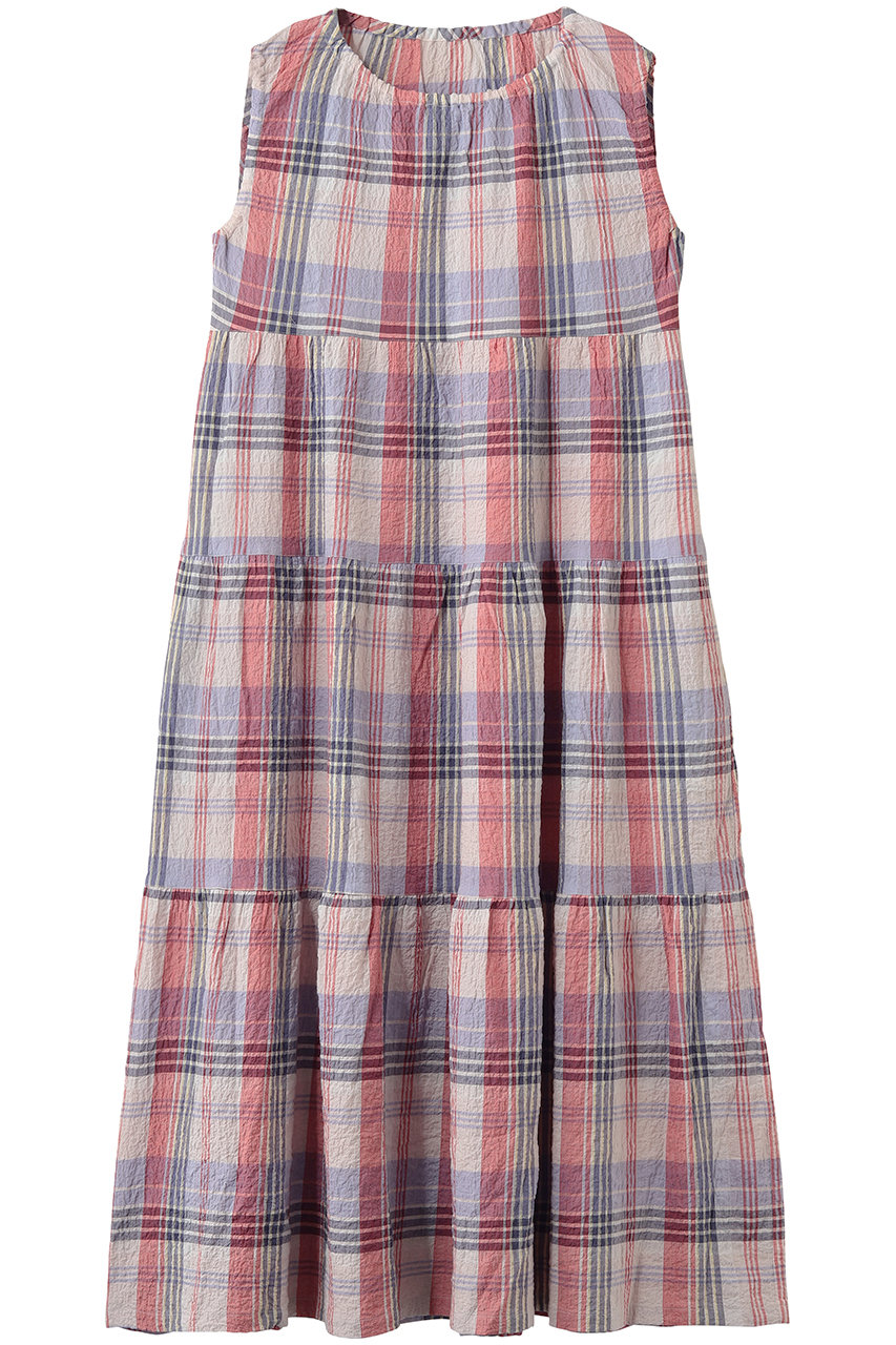 キッドブルー/KID BLUEの26シャーリングチェックナイティ(レッド/KNDL142)