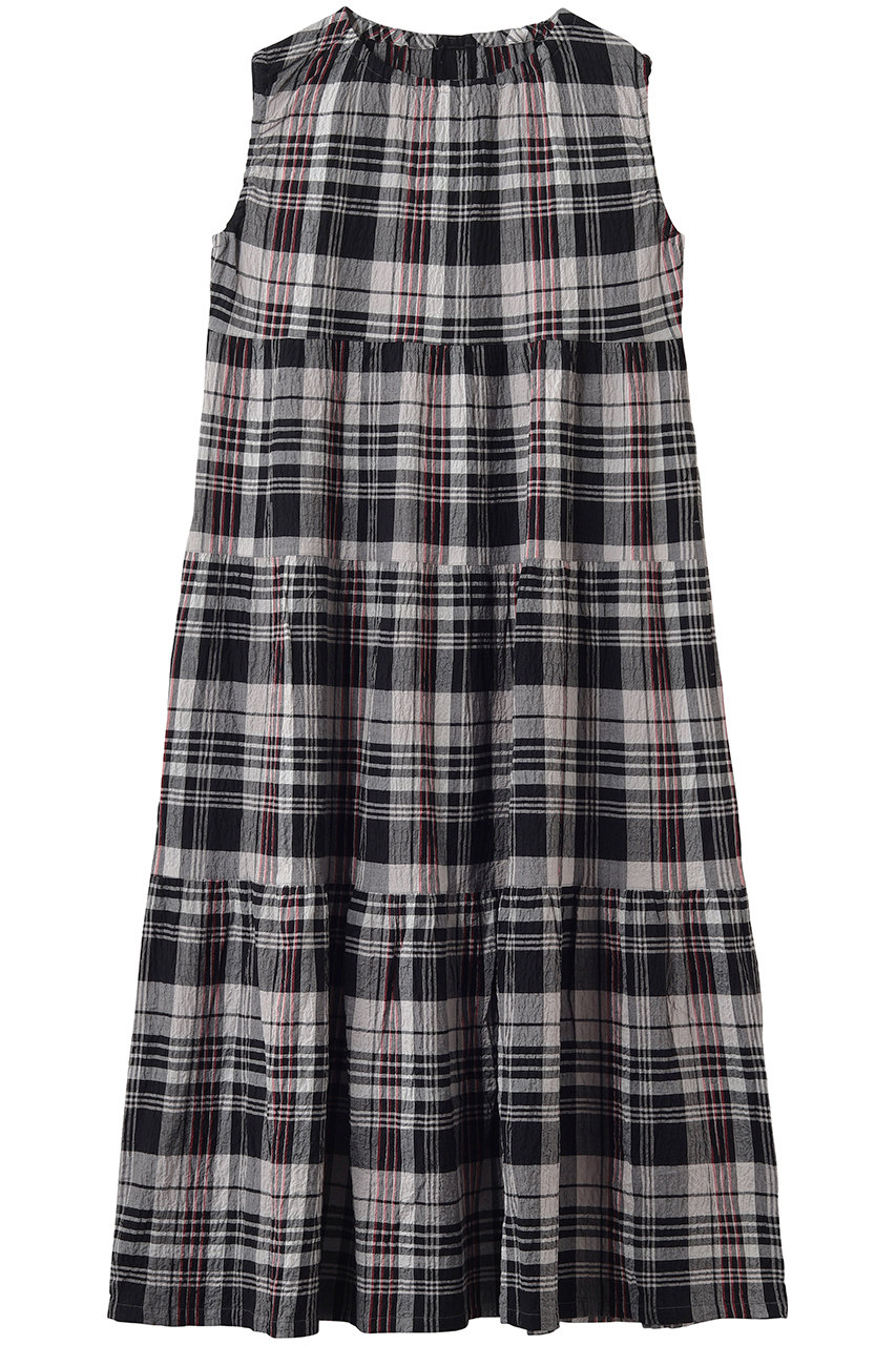 キッドブルー/KID BLUEの26シャーリングチェックナイティ(ブラック/KNDL142)