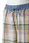 26シャーリングチェックボトム キッドブルー/KID BLUE