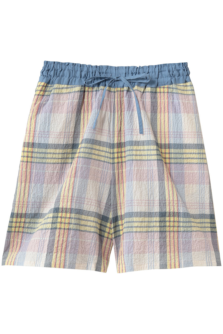 キッドブルー/KID BLUEの26シャーリングチェックボトム(マルチ/KRDP342)