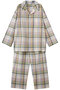 26シャーリングチェックパジャマ キッドブルー/KID BLUE マルチ
