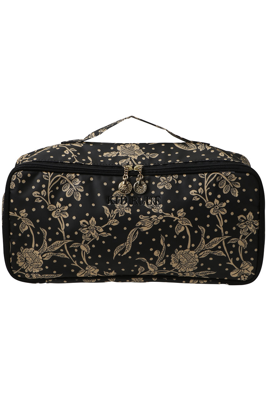 キッドブルー/KID BLUEの26LIBERTYプリントランジェリーケース(ブラック/KGDW245)