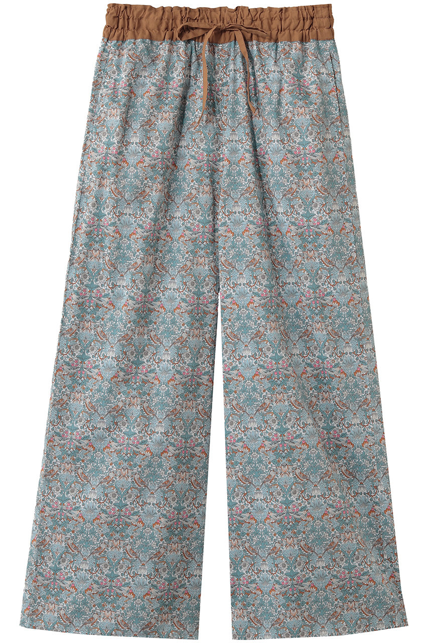 キッドブルー/KID BLUEの26LIBERTYプリントボトム(サックス/KODP545)