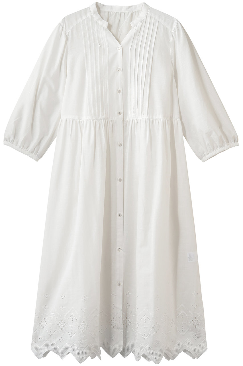 キッドブルー/KID BLUEの26スラブエンブワンピース(オフホワイト/KODR546)