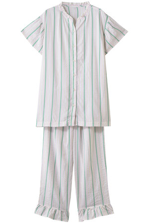 キッドブルー/KID BLUEの26CRサッカーストライプパジャマ