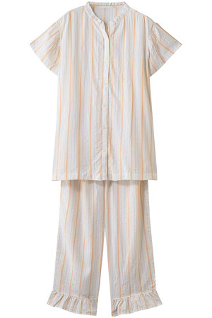 キッドブルー/KID BLUEの26CRサッカーストライプパジャマ