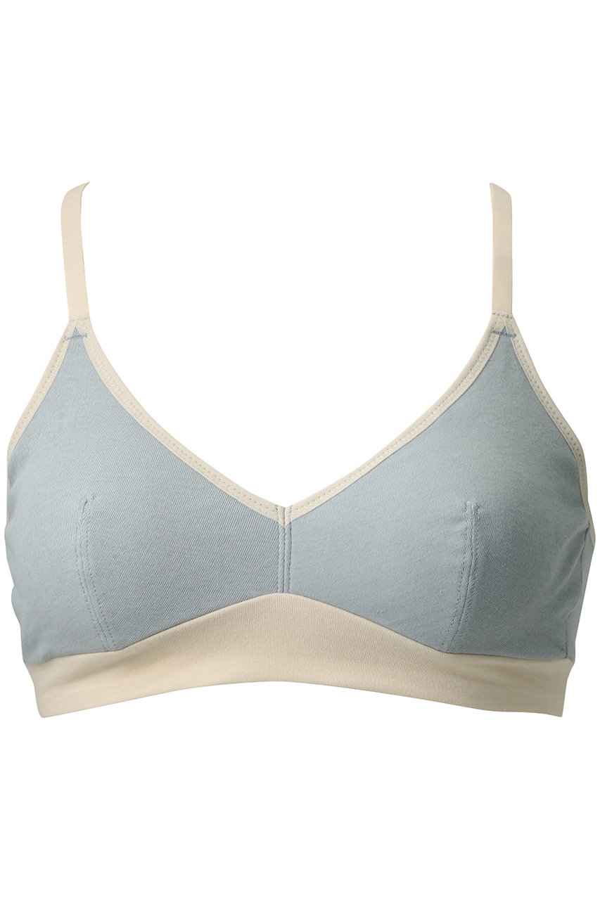 キッドブルー/KID BLUEの26強撚フライスカップブラ(サックス/KIDA450)