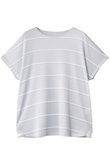 26ワッフルボーダートップス キッドブルー/KID BLUE