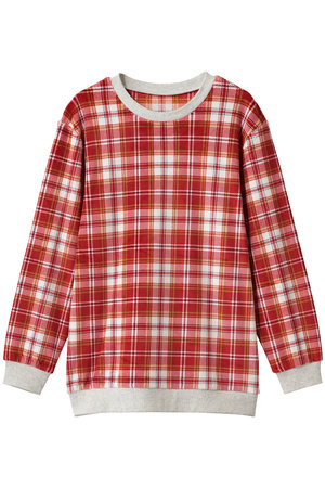 キッドブルー/KID BLUEの26ストレッチシャギーチェックトップス