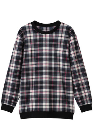 キッドブルー/KID BLUEの26ストレッチシャギーチェックトップス