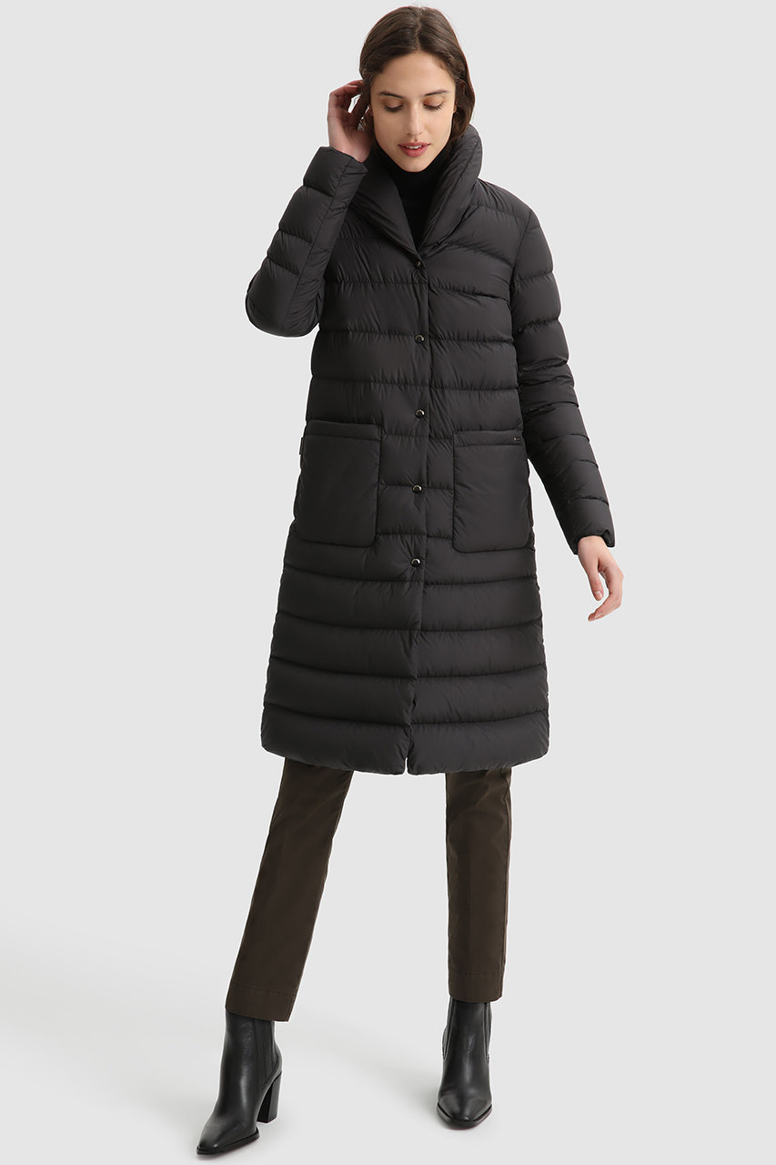 WOOLRICH(ウールリッチ)｜ELLIS COAT/ブラック の通販｜ELLESHOP