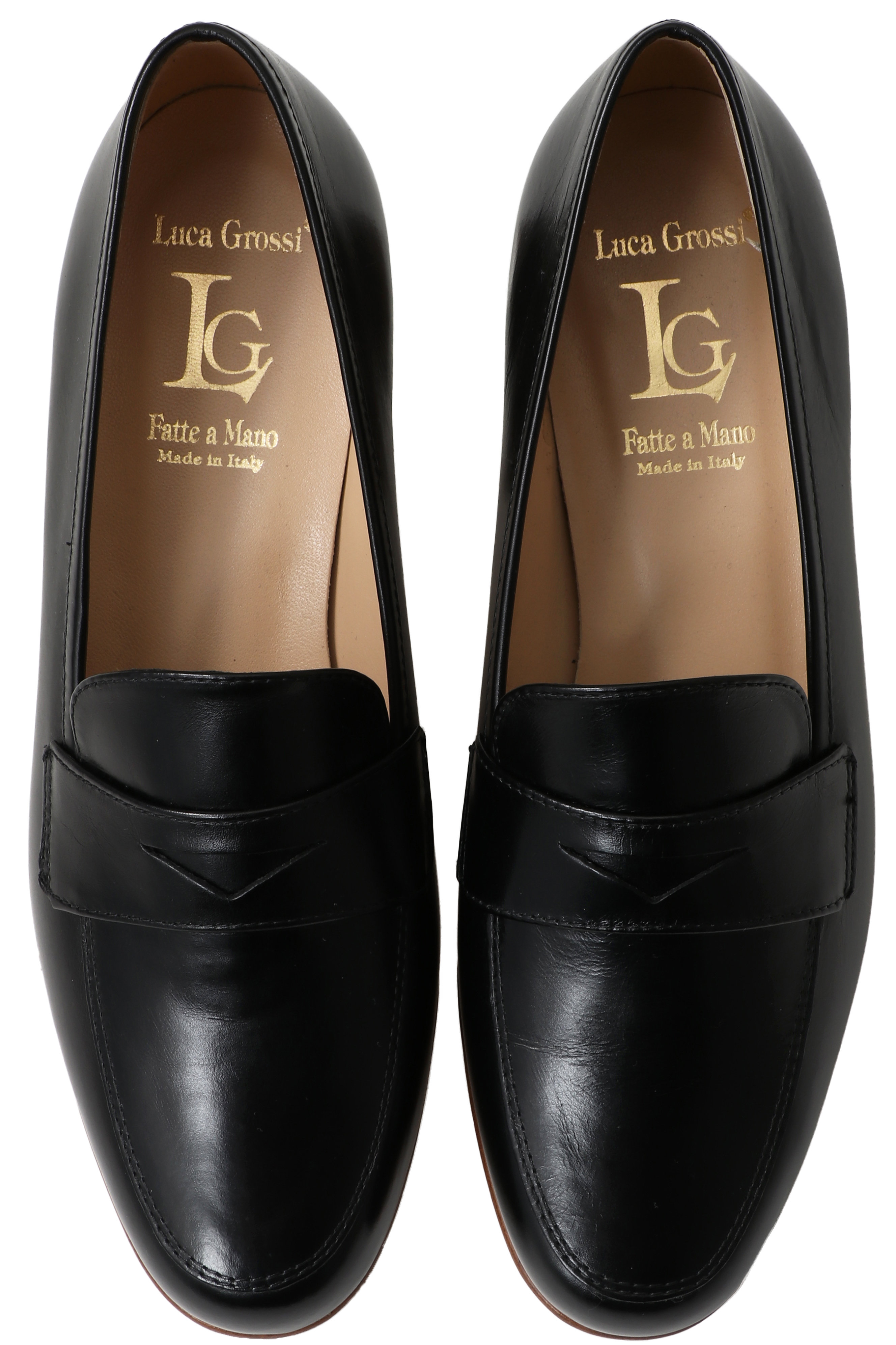 LucaGrossi コインローファー (ブラック, 36(23.0-23.5cm)) ルカ グロッシ ELLE SHOP LucaGrossi コインローファー (ブラック, 36(23.0-23.5cm)) ルカ グロッシ ELLE SHOP