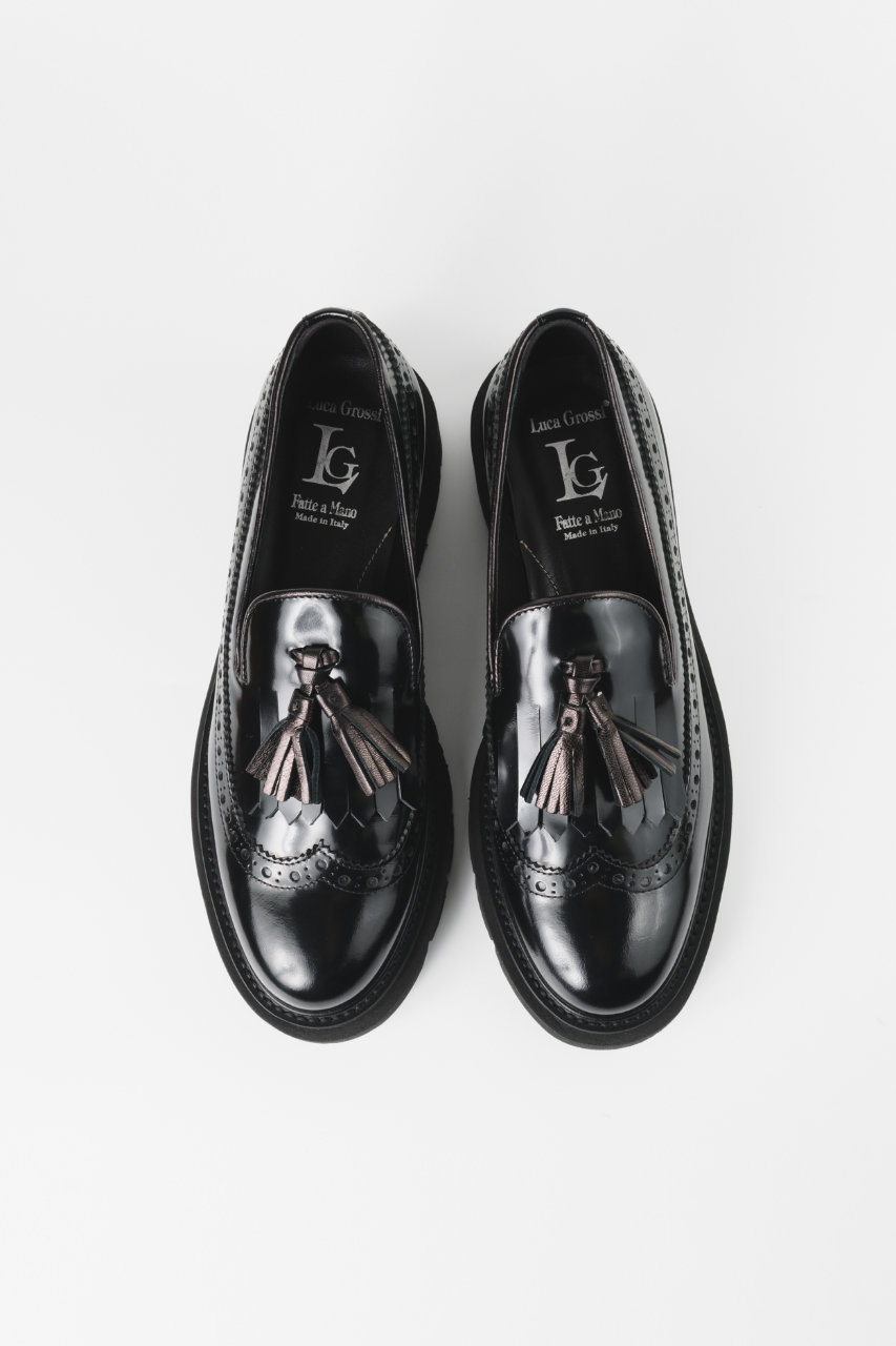 LucaGrossi(ルカ グロッシ)｜厚底メダリオンタッセルローファー