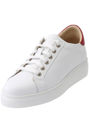 レースアップレザースニーカー