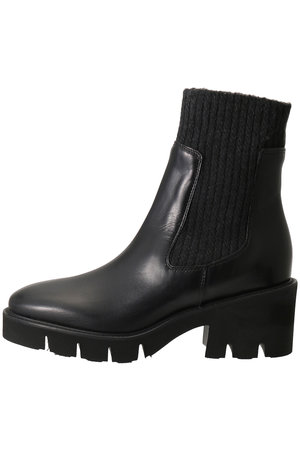 ルカ グロッシ/LucaGrossiの【ELLE SHOP別注】厚底サイドニットショートブーツ