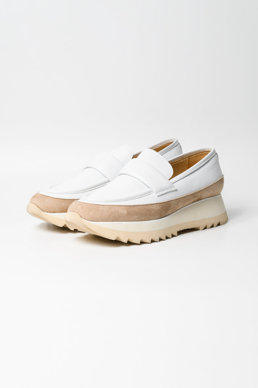 LucaGrossi(ルカ グロッシ)｜軽量スニーカーローファー/ホワイト の