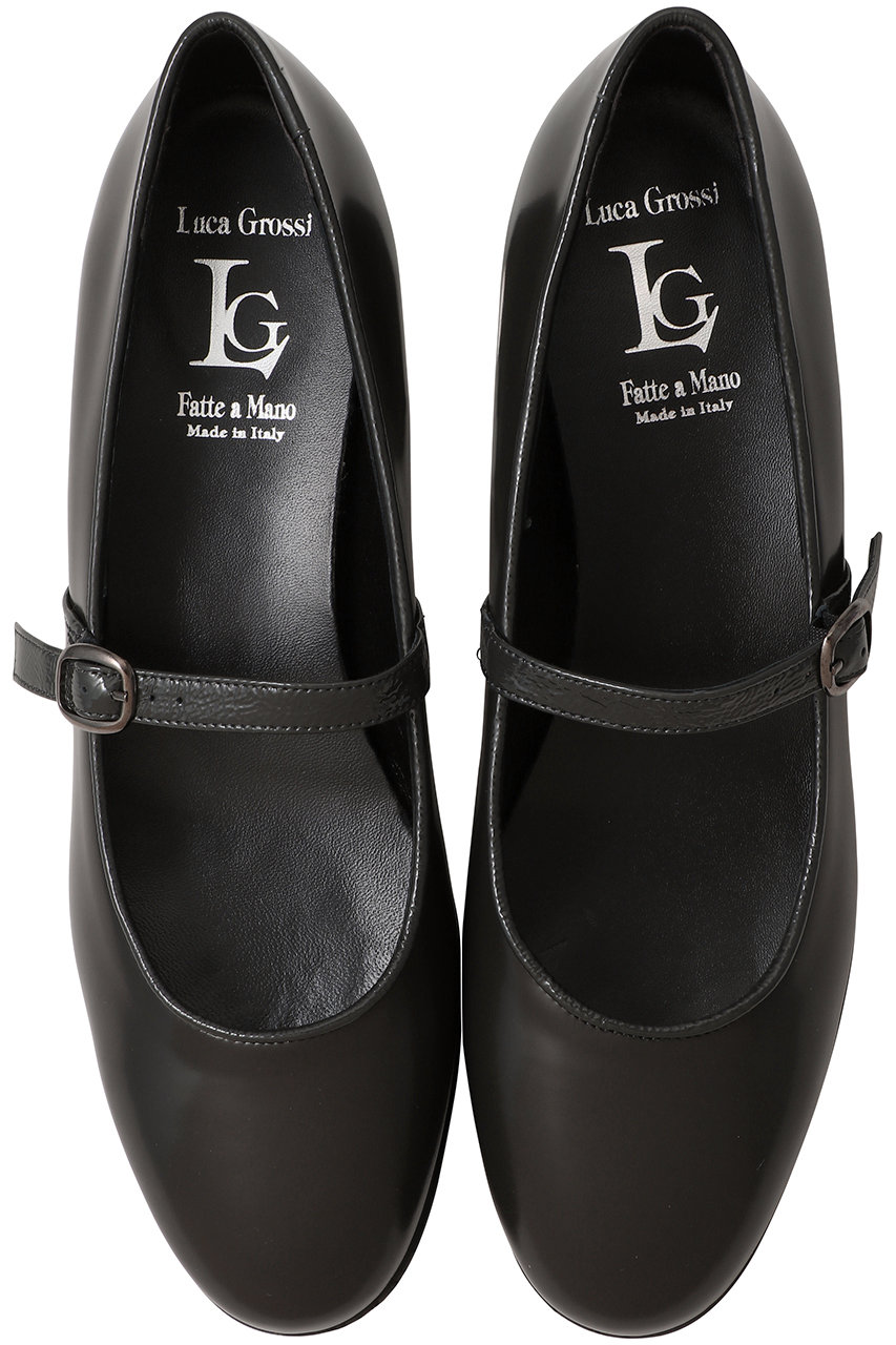 LucaGrossi 【ELLE SHOP限定】フラットメリージェーン (グレー, 39(約24.5-25cm)) ルカ グロッシ ELLE SHOP